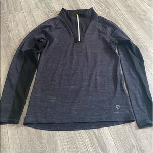 Long sleeve quarter zip athletic shirt